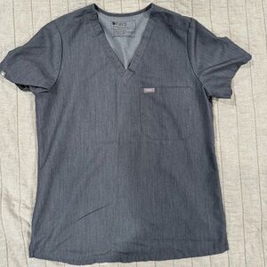 Figs small Catarina top and high waisted joggers bottoms in Graphite